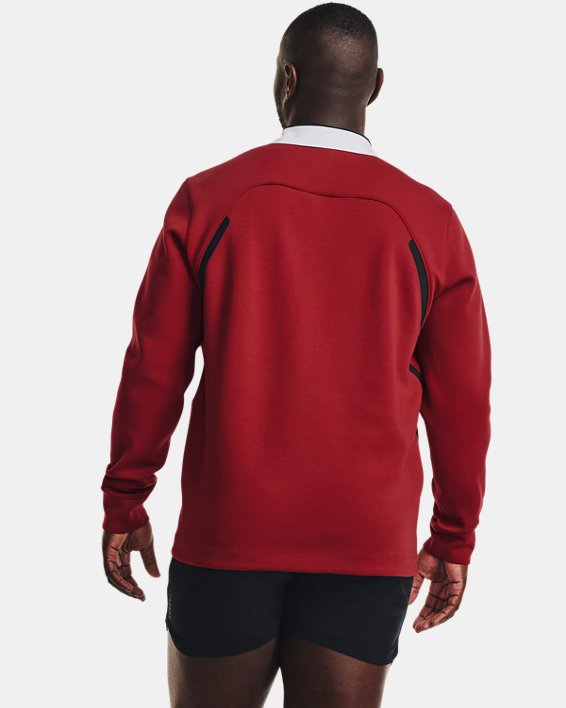 Unisex UA Rose Rugby Shirt, Red, pdpMainDesktop image number 1